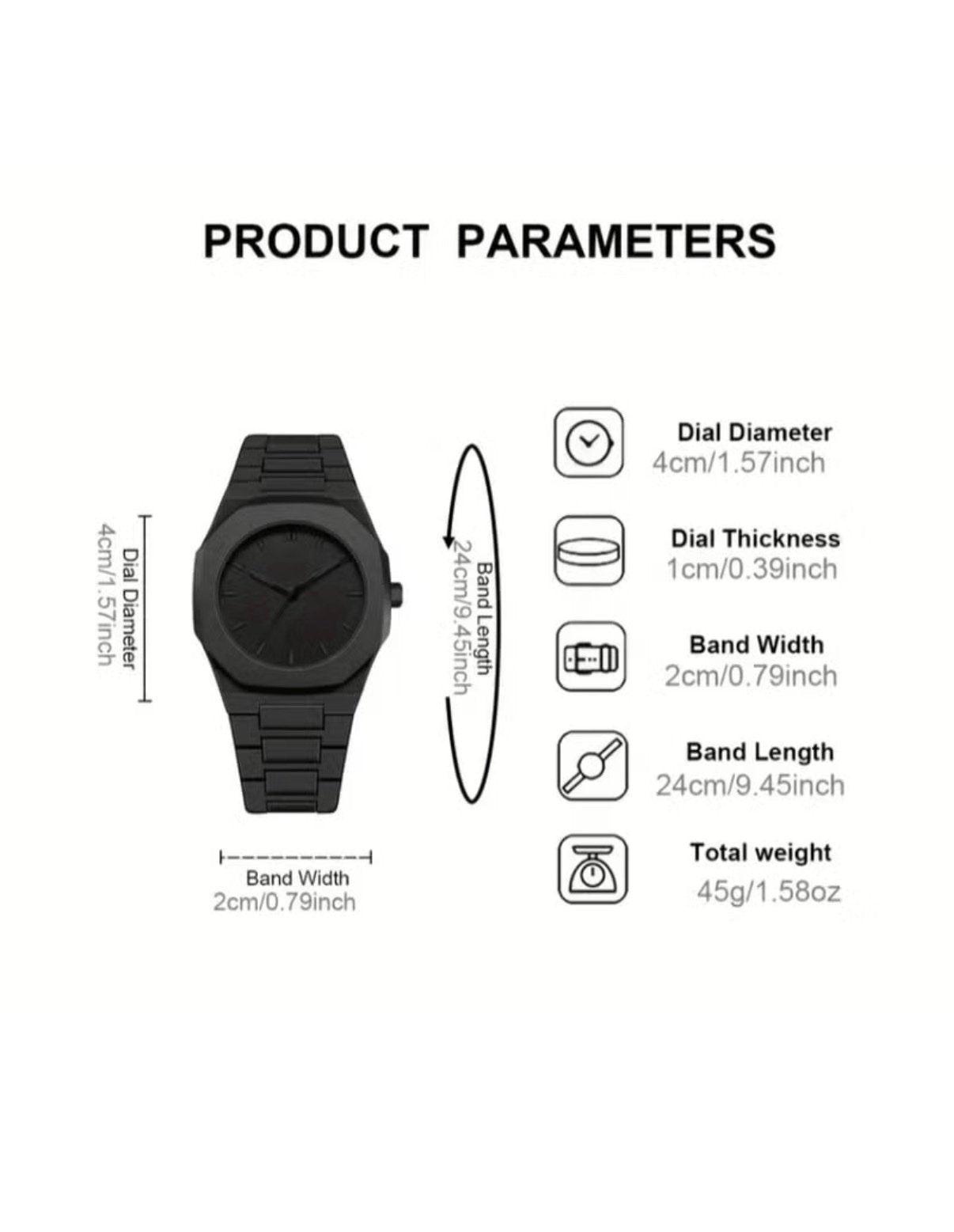 ARABIC BLACK AURA WATCH - PREMIUM LIMITED EDITION TIMEPIECE