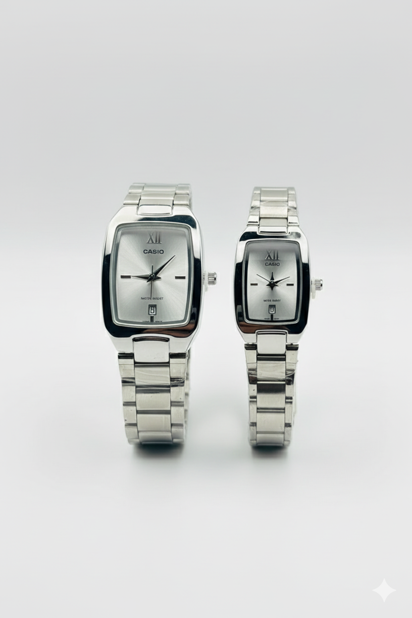 Casio Classic Couple Watch – Premium Rectangular Dial