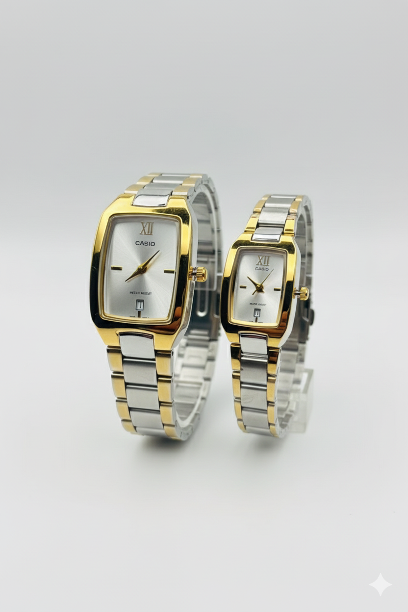 Casio Classic Couple Watch – Premium Rectangular Dial