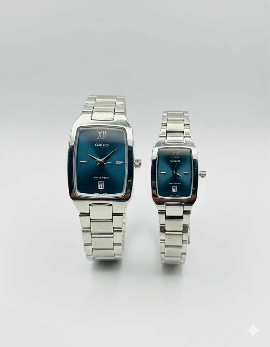 Casio Classic Couple Watch – Premium Rectangular Dial