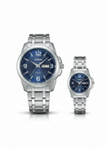 Casio Couple Watch Set – Premium Stainless Steel Design