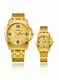 Casio Couple Watch Set – Premium Stainless Steel Design