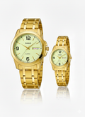 Casio Couple Watch Set – Premium Stainless Steel Design
