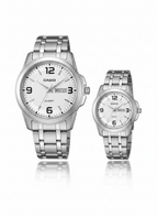 Casio Couple Watch Set – Premium Stainless Steel Design