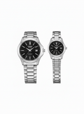 Casio Couple Silver Black