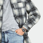 A CASIO VINTAGE UNISEX ROUND BRACELET IN Silver