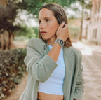 A CASIO VINTAGE UNISEX ROUND BRACELET IN Silver