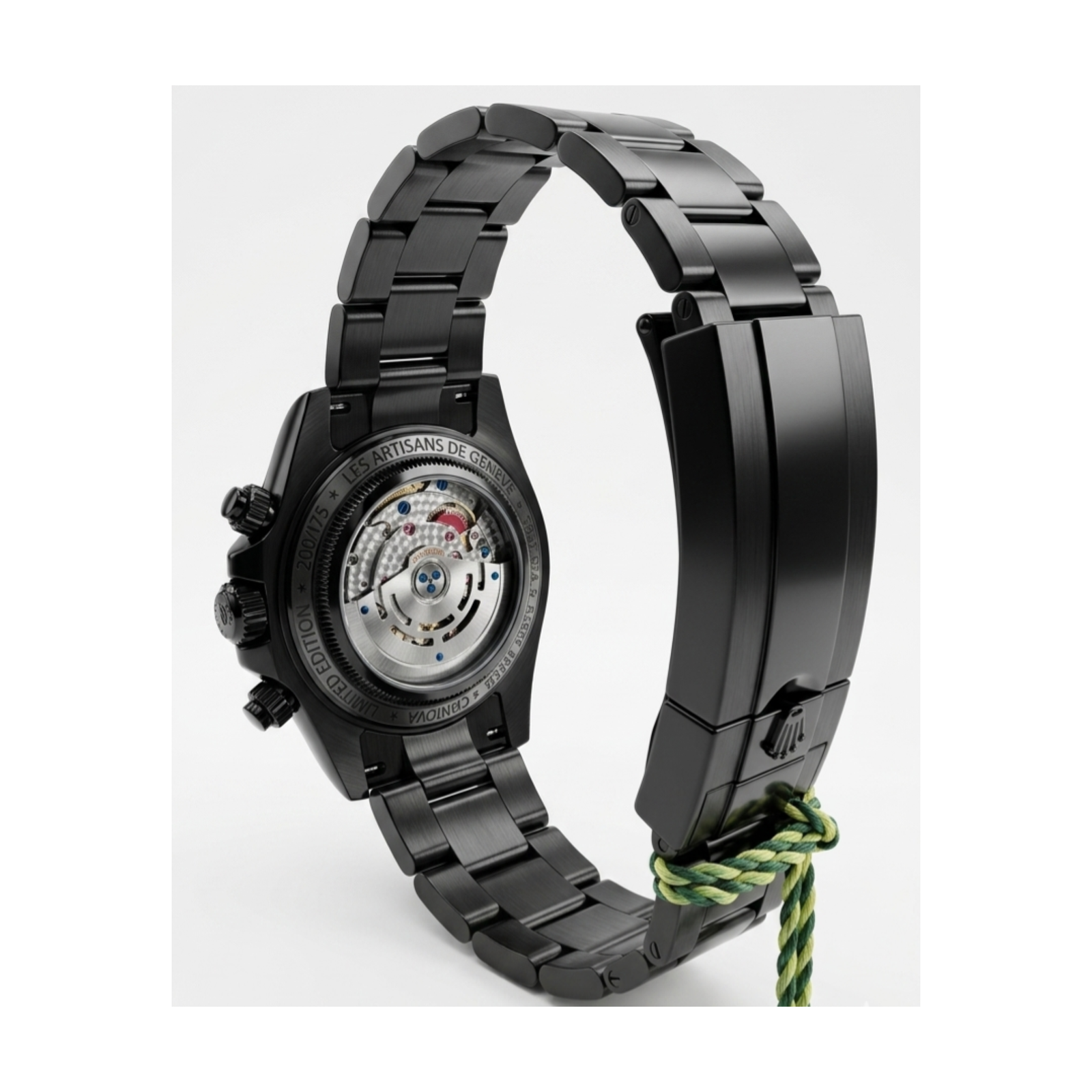 Rolex Automatic All-Black Skeleton Dial Carbon Fiber Edition