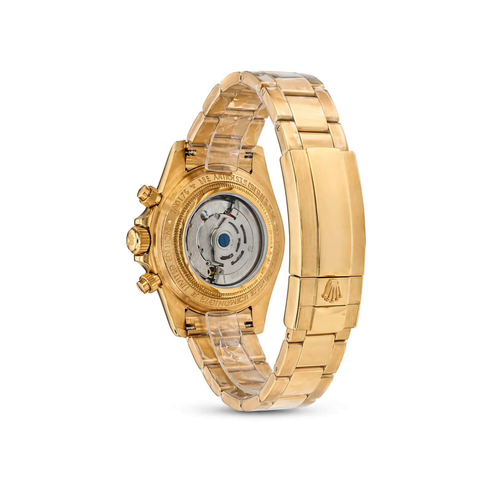 Rolex Gold Skeleton with Carbon Fiber Dial Automatic