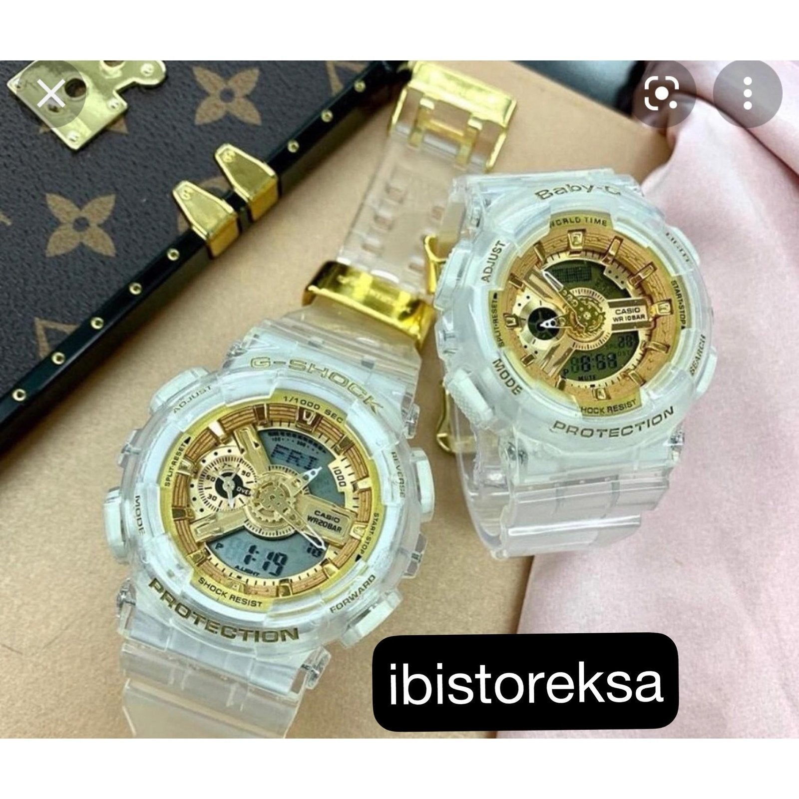 G-Shock Gold Transparent Couple