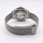 Omega Seamaster Diver 300M – Blue Wave Dial – Silver Mesh Bracelet Automatic