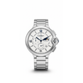 Cartier Ballon Bleu Chronograph Silver Steel Timepiece