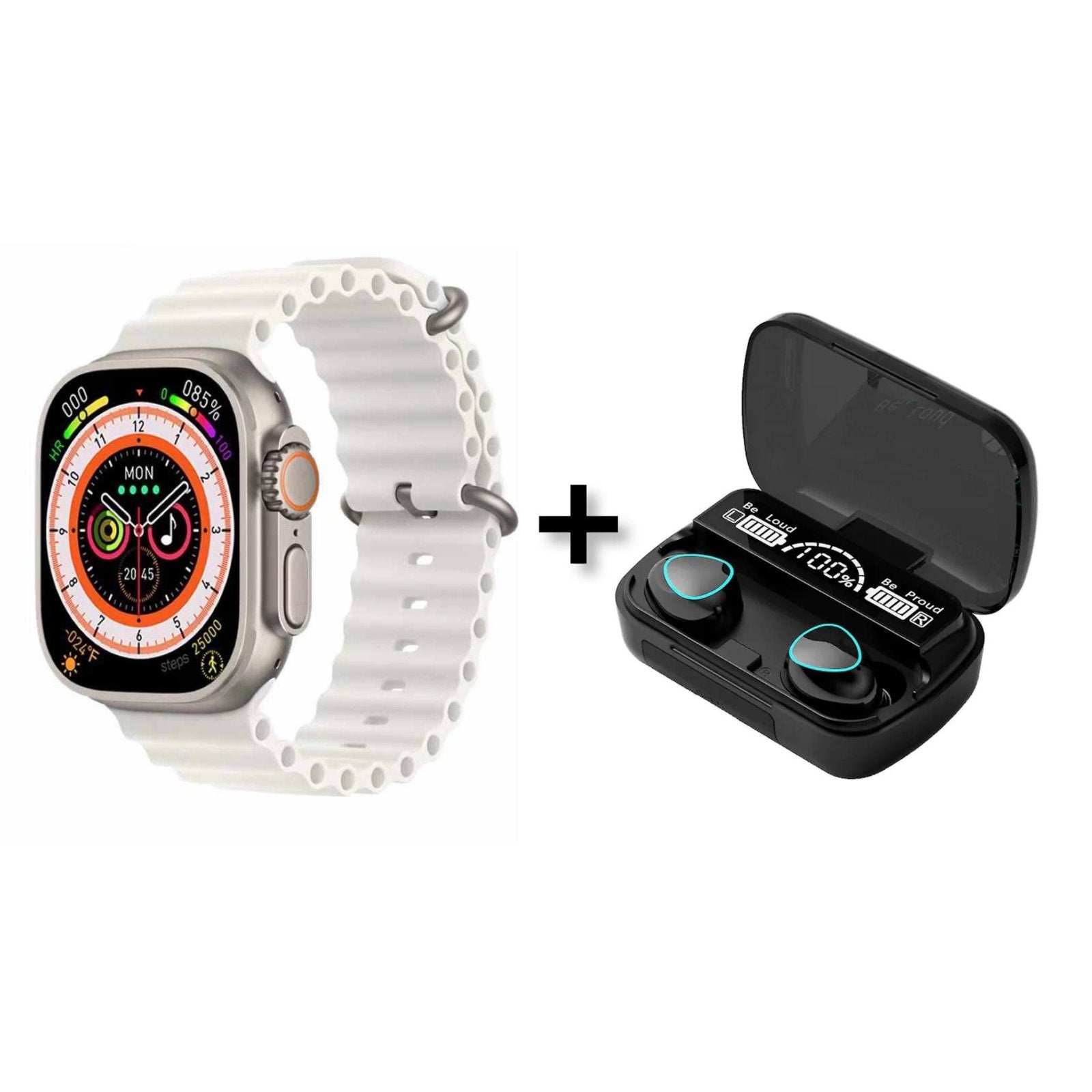 Ultra 8 Bundle with M10 Bluetooth Earbuds