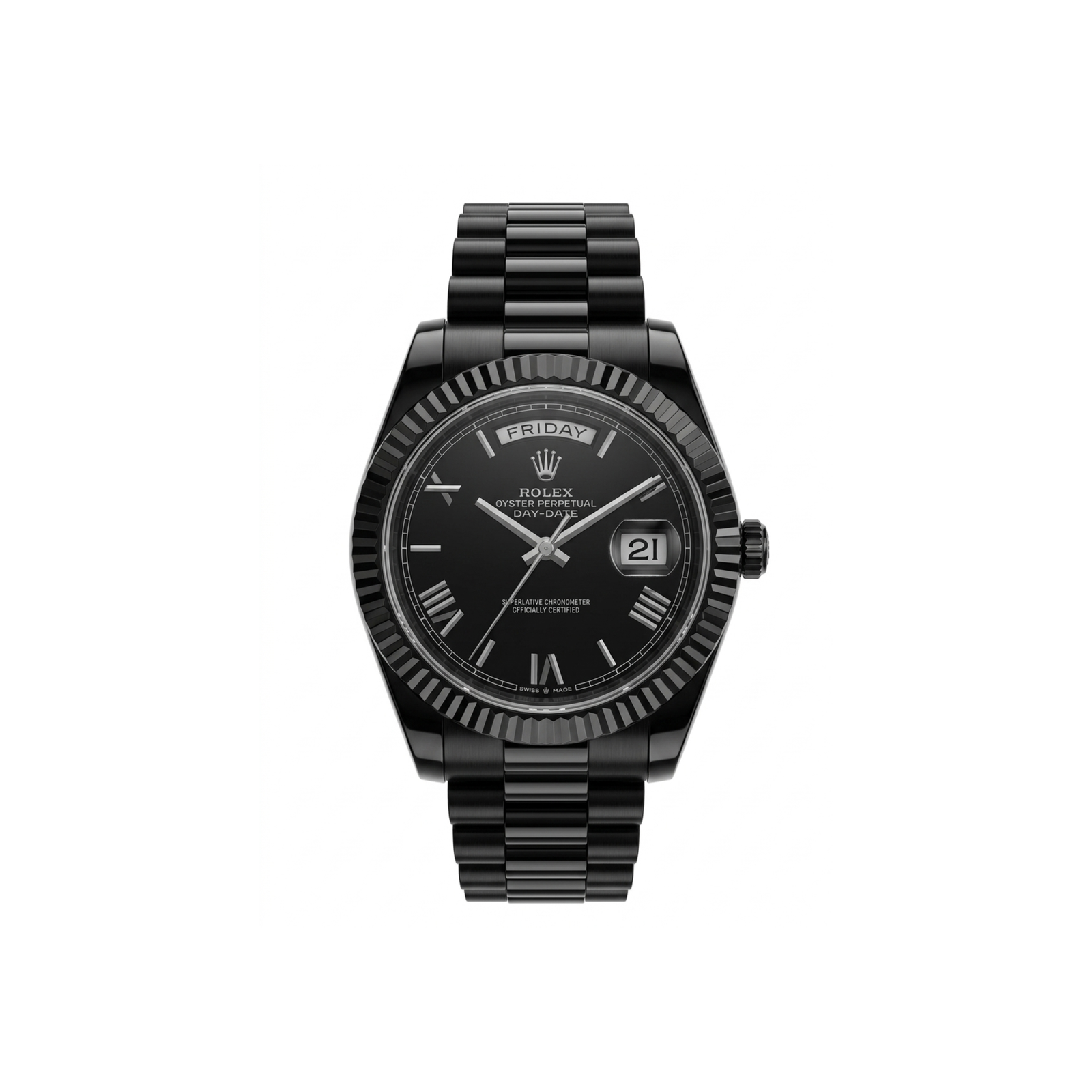 Rolex Day-Date President Black Edition Roman Dial Automatic