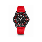 Breitling Endurance Pro Red Chronograph Quartz Watch Rubber Strap
