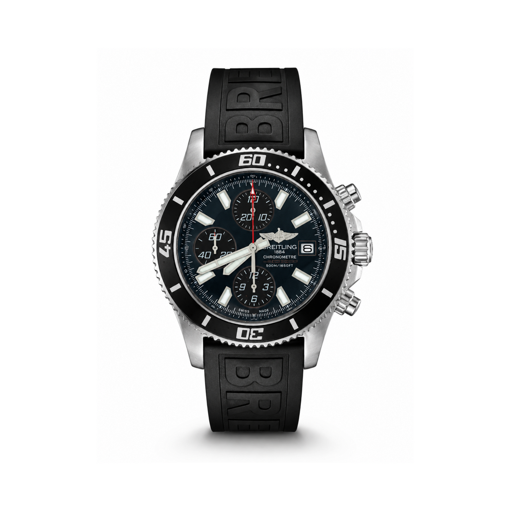 Breitling Chronograph Style Watch with Rubber Strap