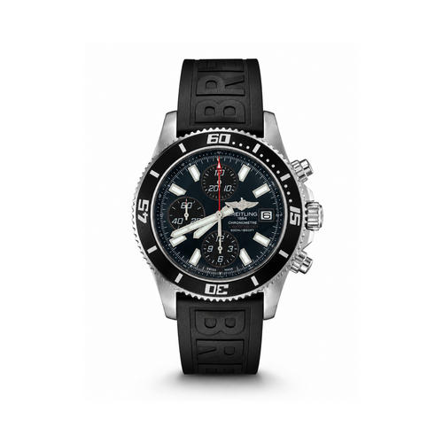 Breitling Chronograph Style Watch with Rubber Strap