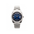 Rolex Day-Date Blue Dial Silver Automatic