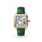 Cartier Square Case with Genuine Embossed Leather Strap & Roman Dial