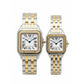 Cartier Panthère Style Two-Tone Couple Watch Set
