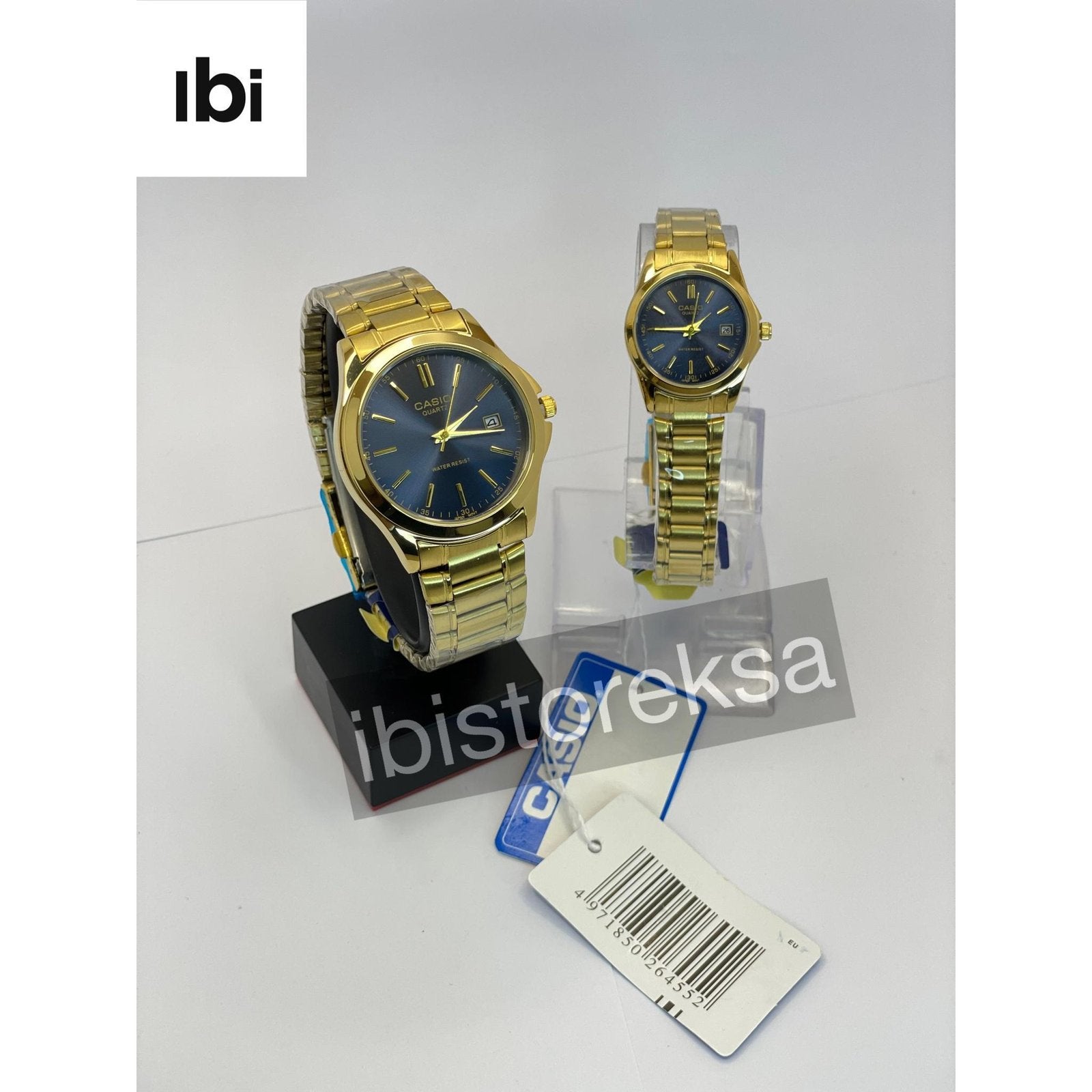Casio Couple Gold and Blue