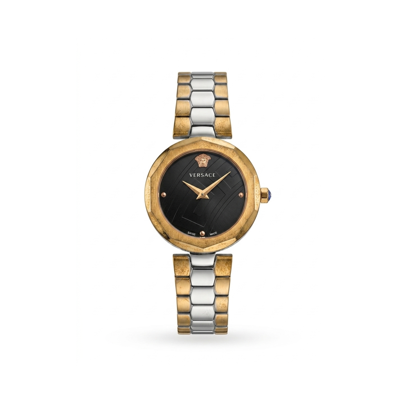 Versace Signature Sleek Stainless Steel Timepiece