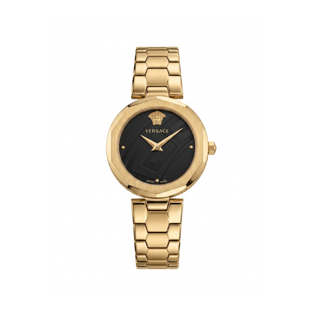 Versace Signature Sleek Stainless Steel Timepiece