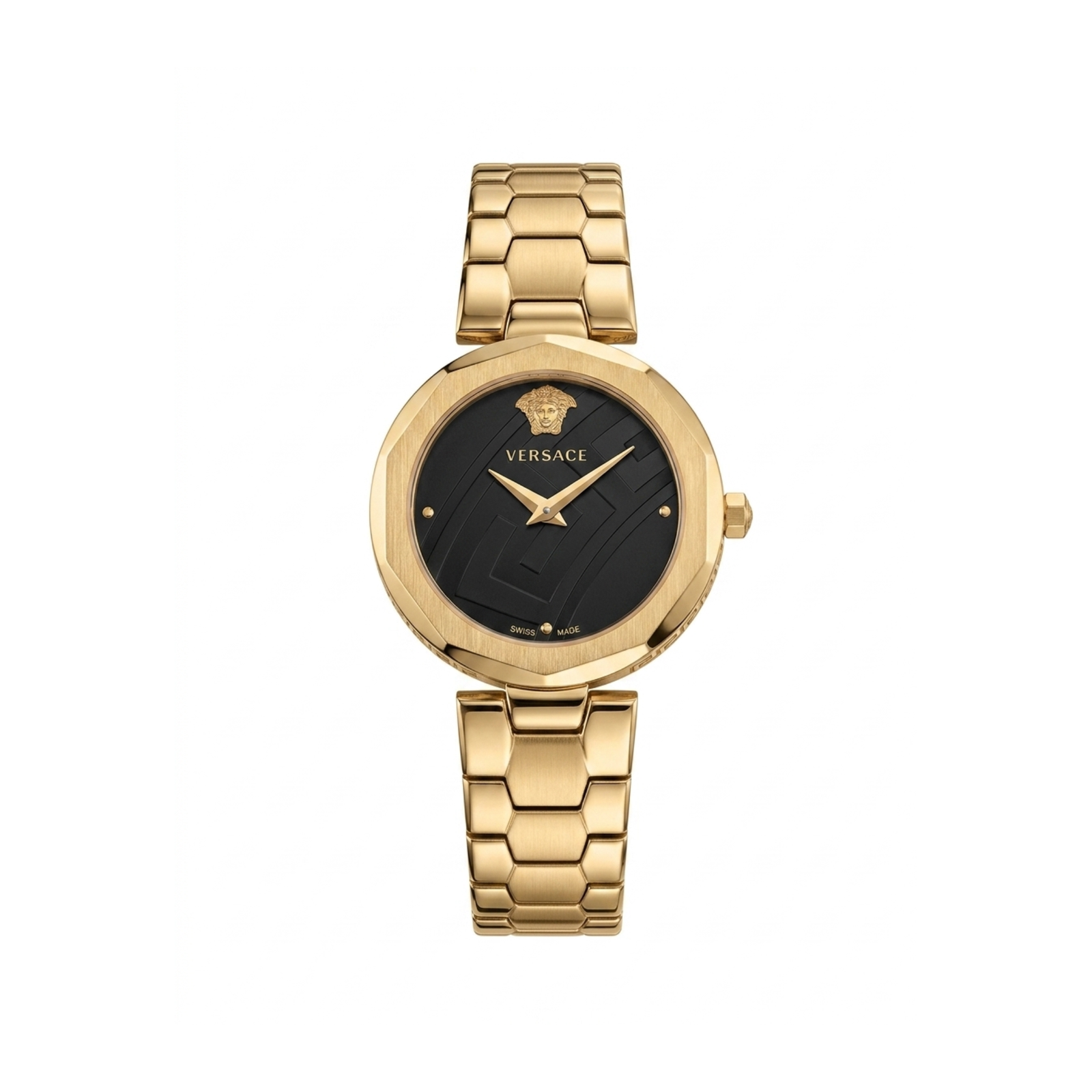Versace Signature Sleek Stainless Steel Timepiece