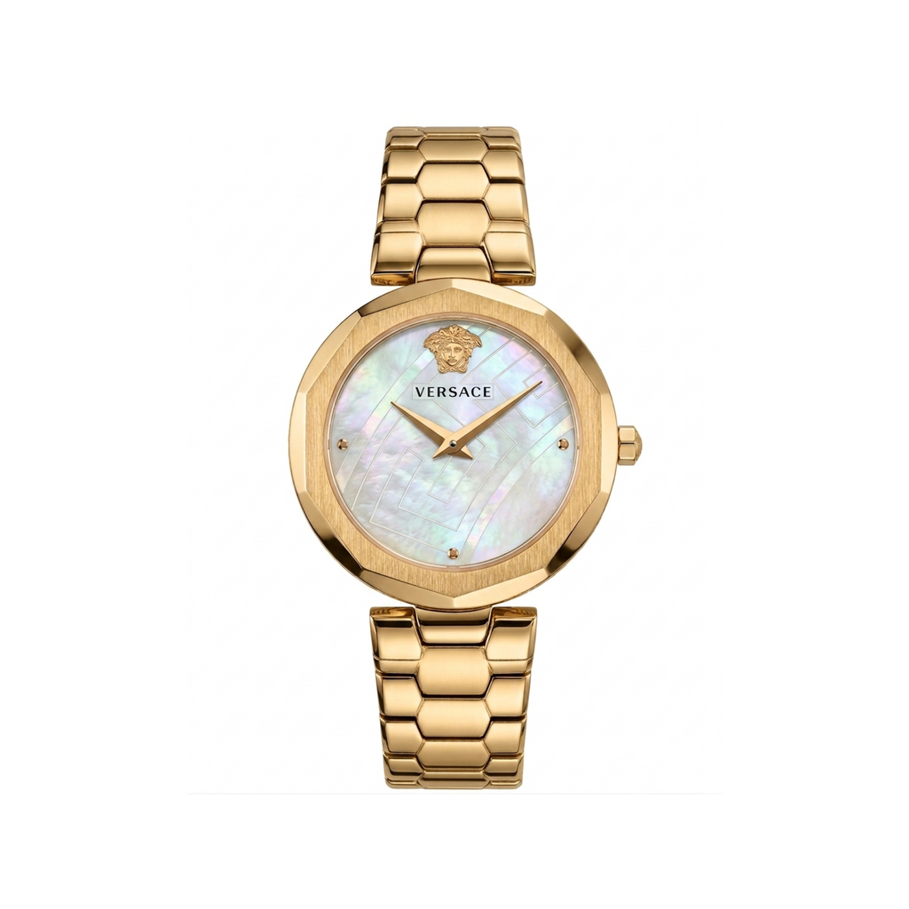 Versace Signature Sleek Stainless Steel Timepiece